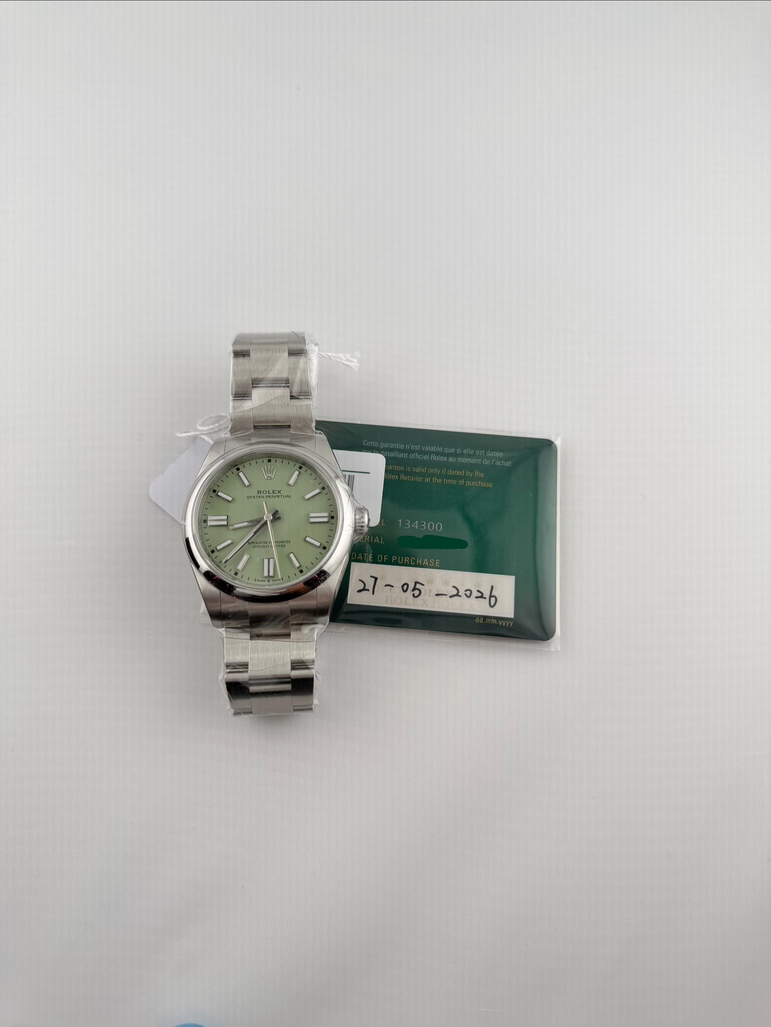 Rolex New 2025 Pistachio Green Dial 41mm