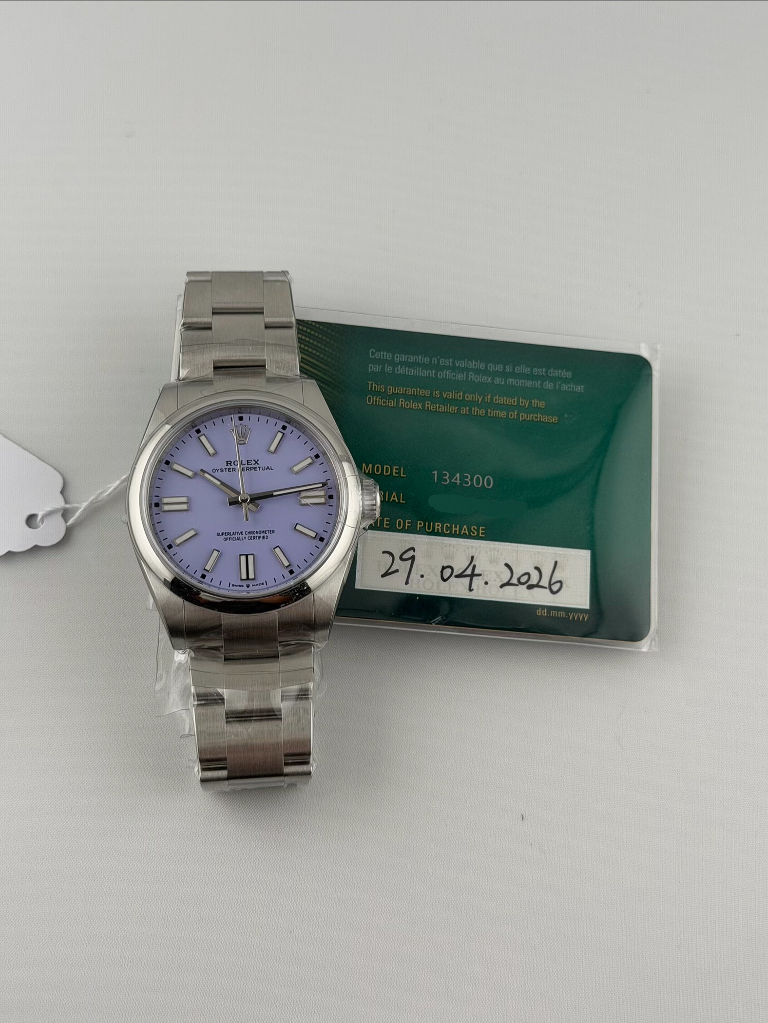 Rolex New 2025 Lavender Dial 41mm