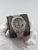 Iced out Rolex Roman Numerals