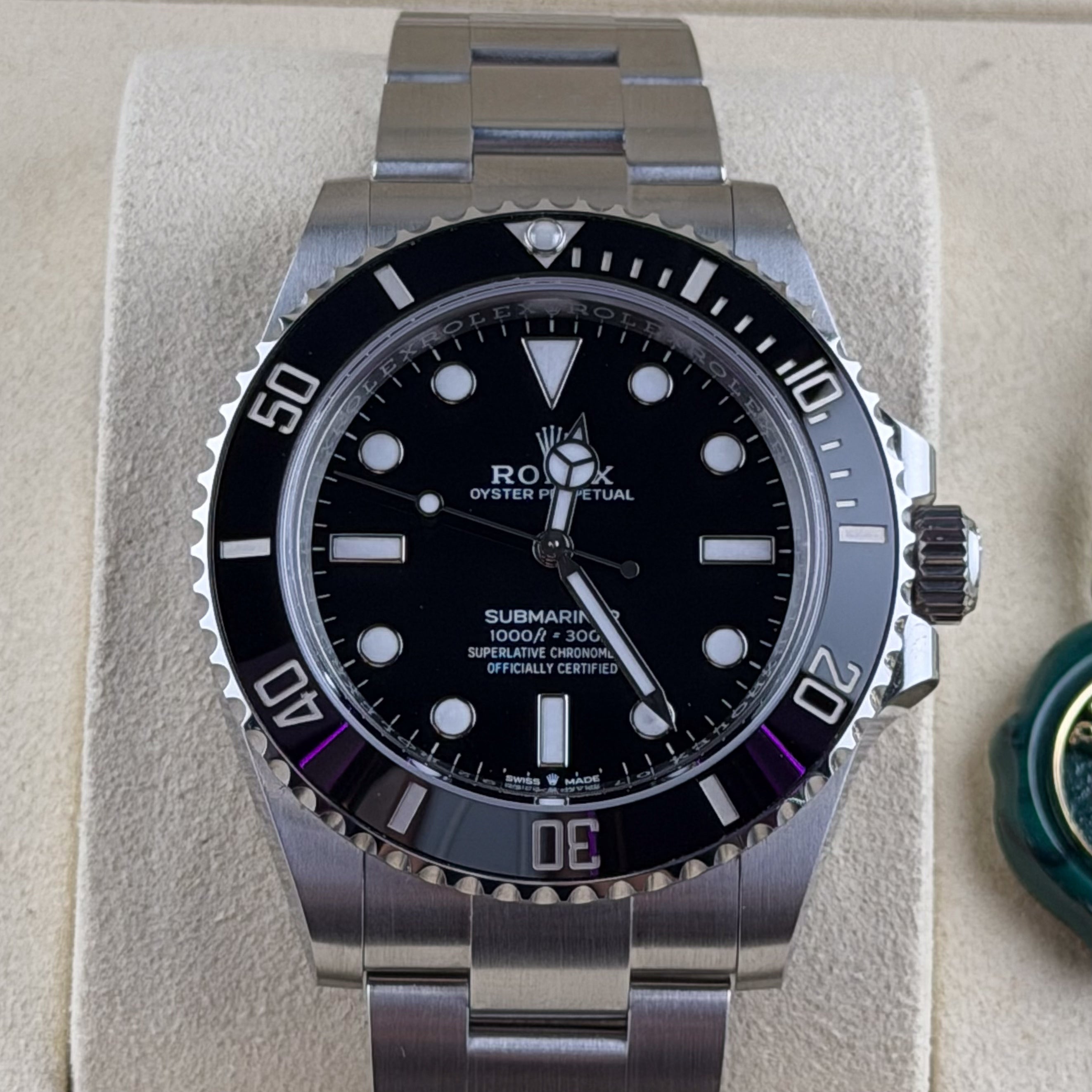 Rolex No Date 41mm Black Dial Ceramic Bezel