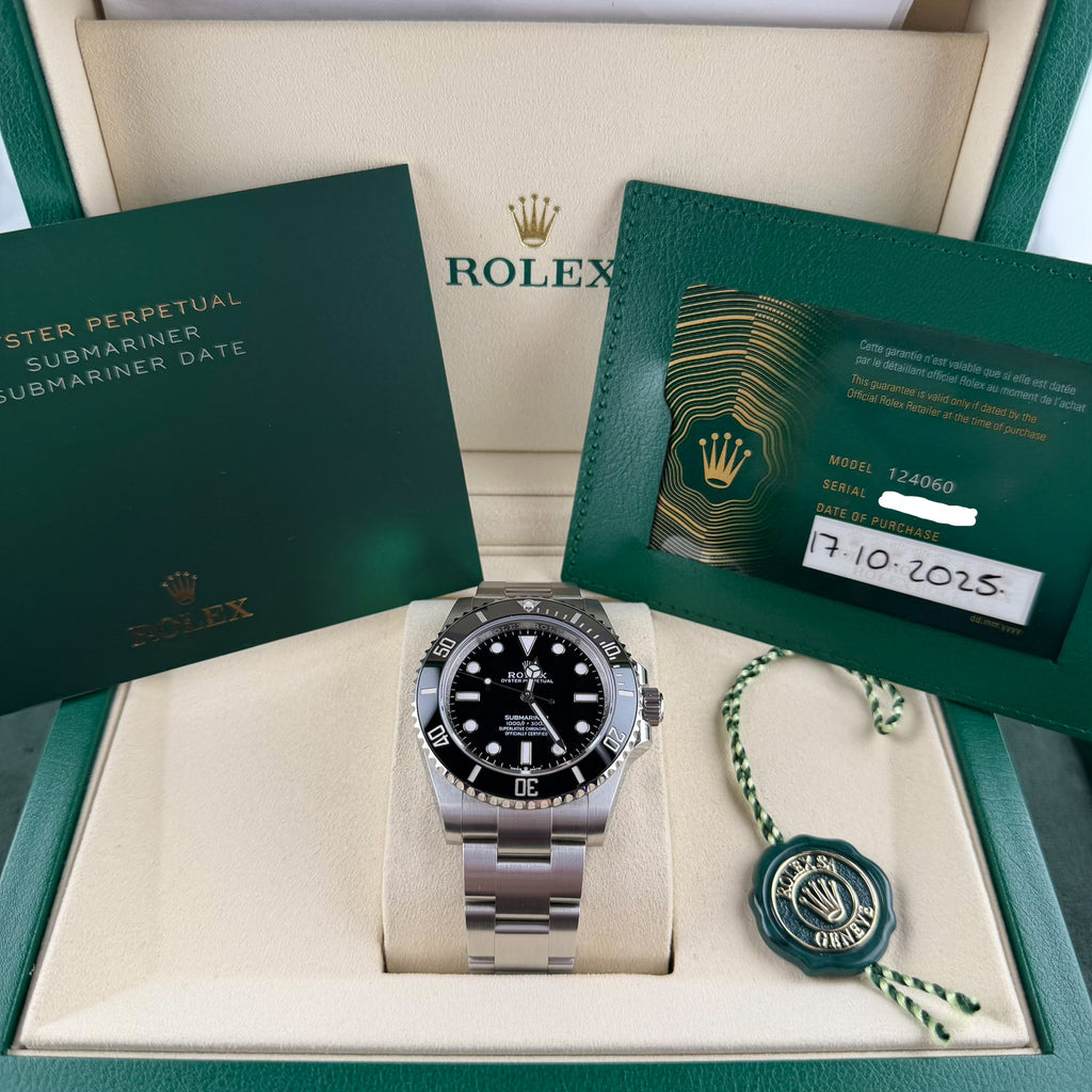 Rolex No Date 41mm Black Dial Ceramic Bezel