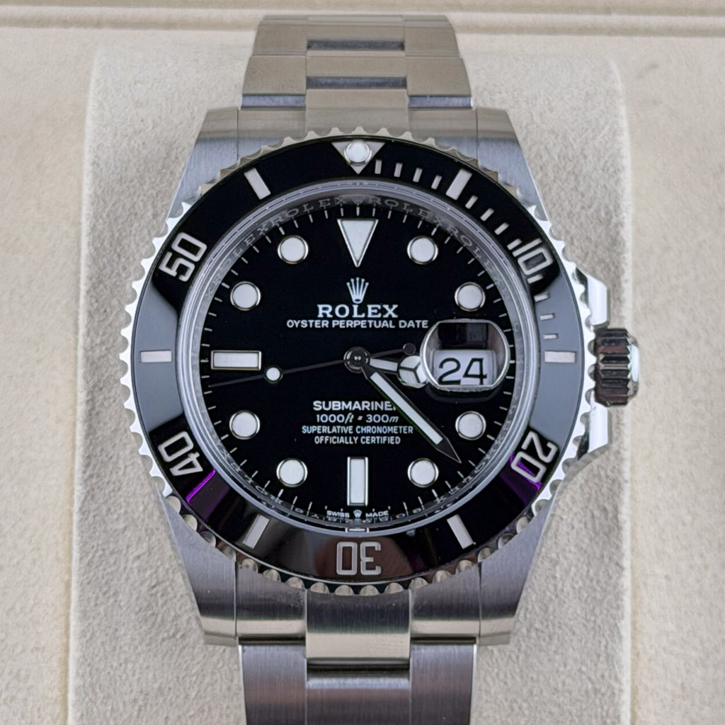 Rolex 41mm Date Black Dial Ceramic Bezel