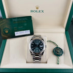 Rolex Mint Green Stick Dial Fluted Bezel
