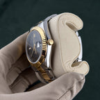 Rolex Gray Roman Numerals Dial Two Tone