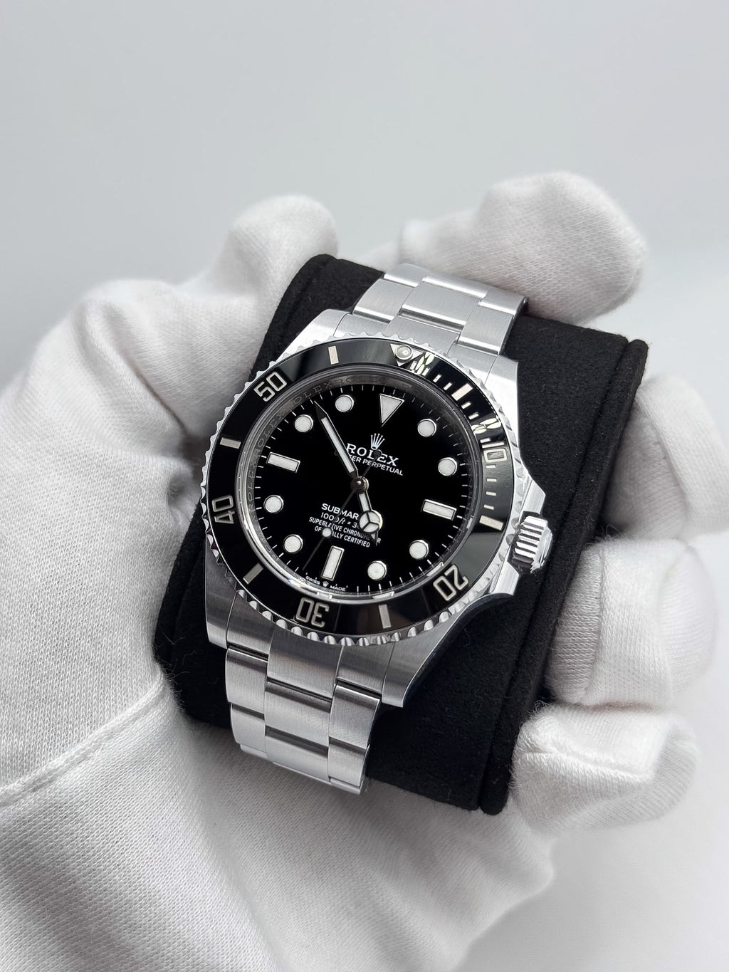Rolex No Date 41mm Black Dial Ceramic Bezel