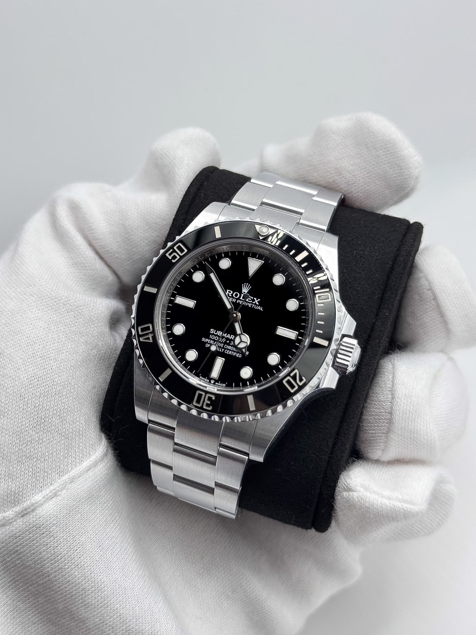 Rolex No Date 41mm Black Dial Ceramic Bezel