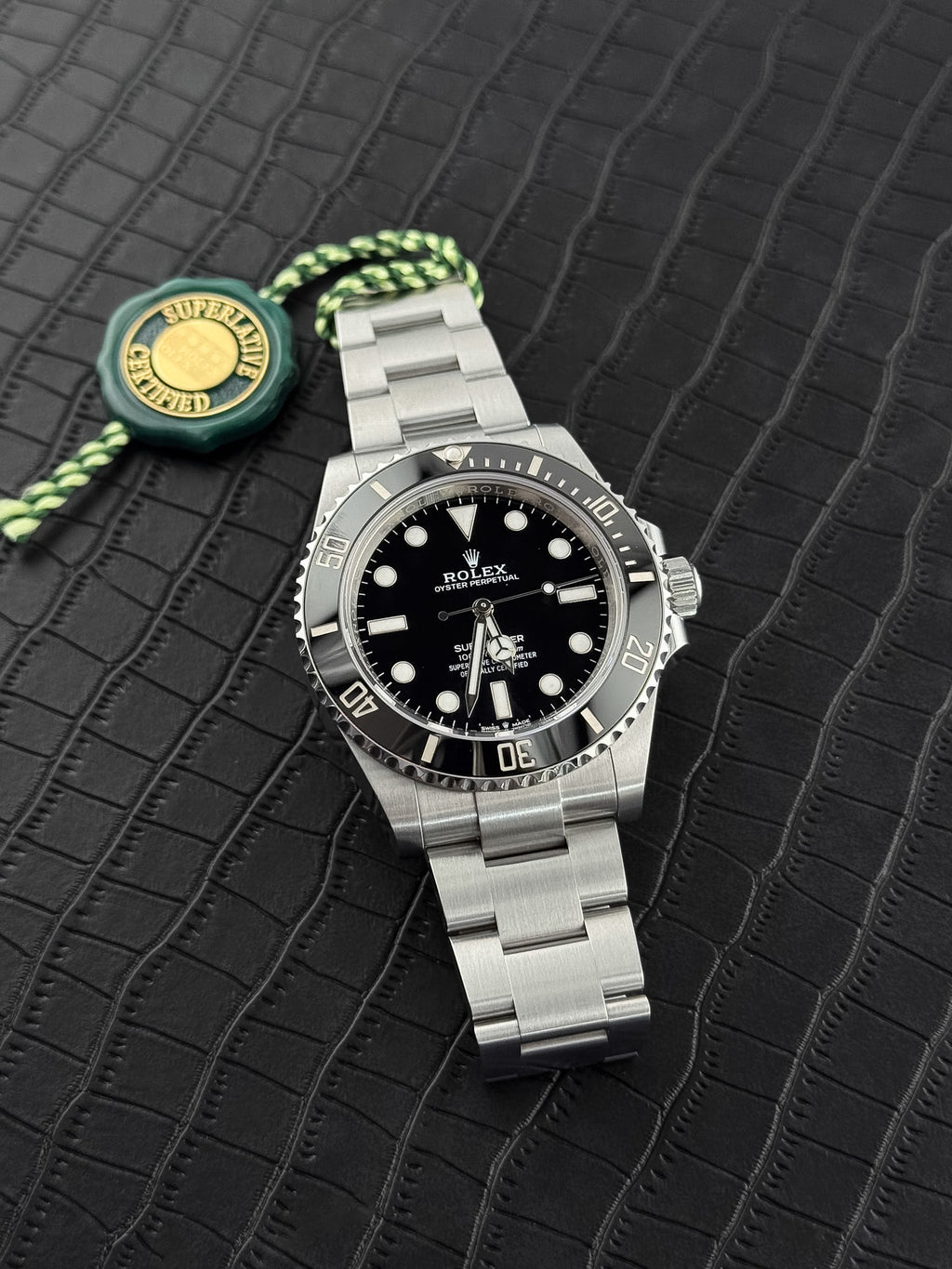 Rolex No Date 41mm Black Dial Ceramic Bezel