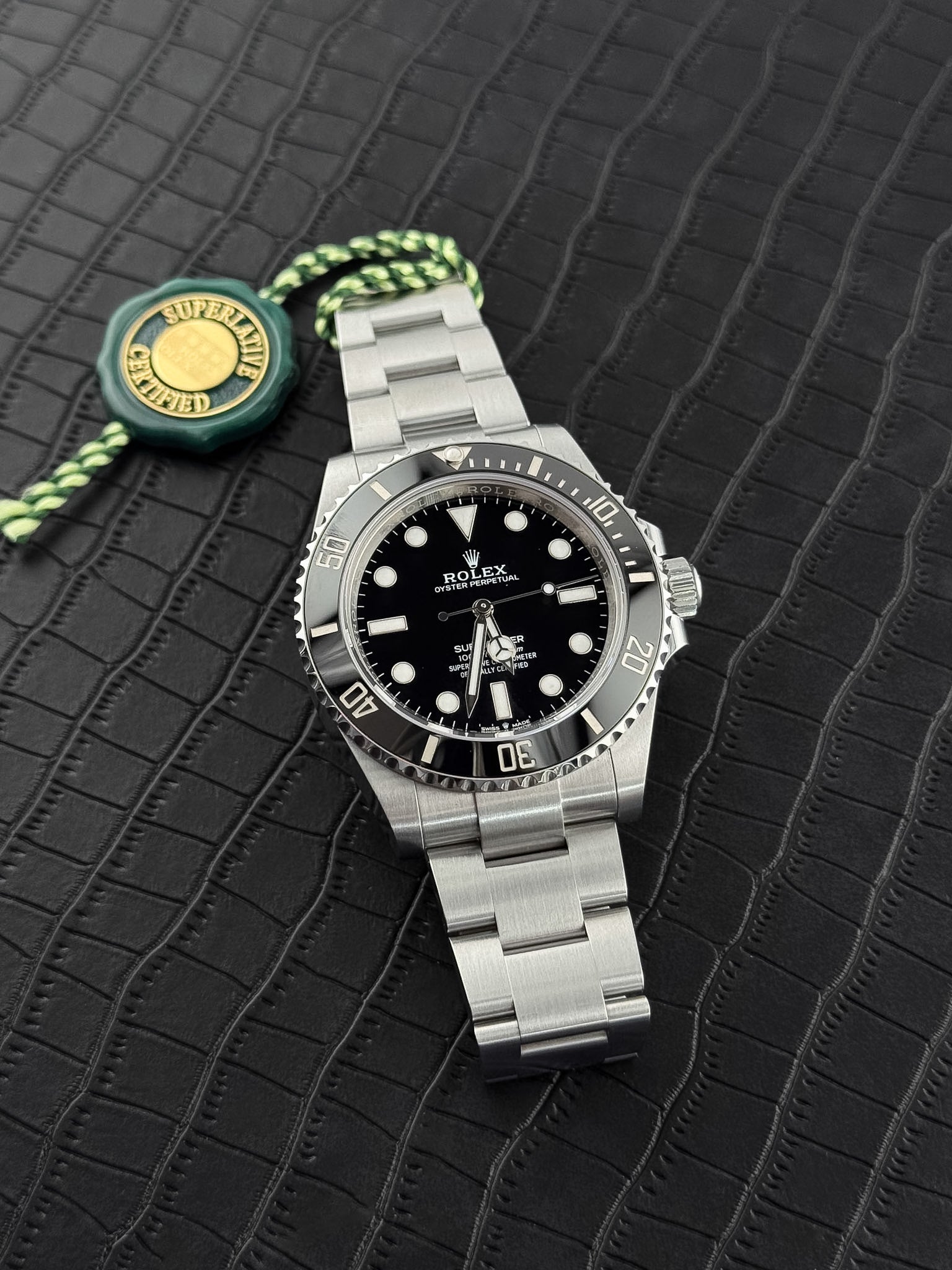 Rolex No Date 41mm Black Dial Ceramic Bezel