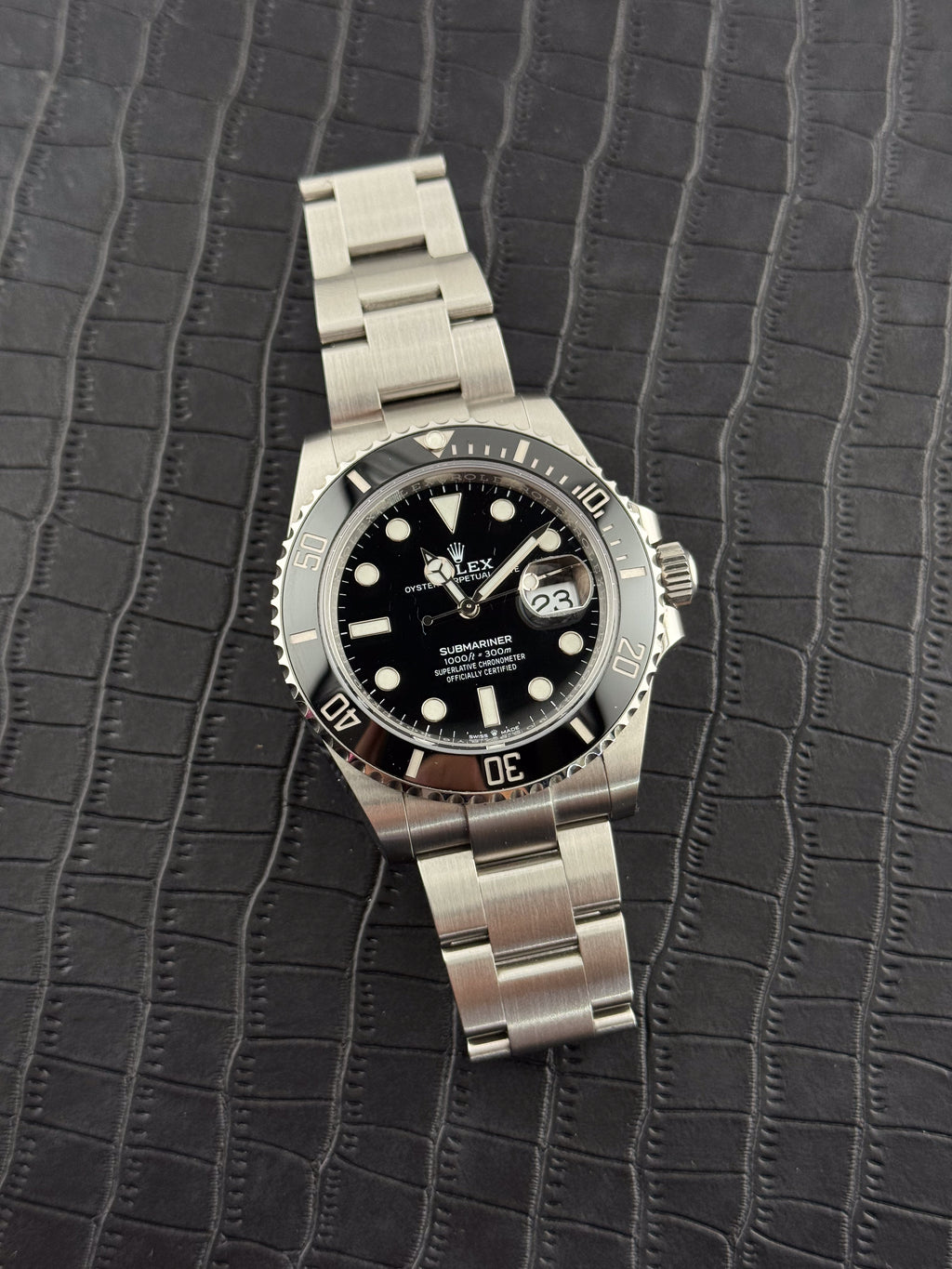 Rolex 41mm Date Black Dial Ceramic Bezel