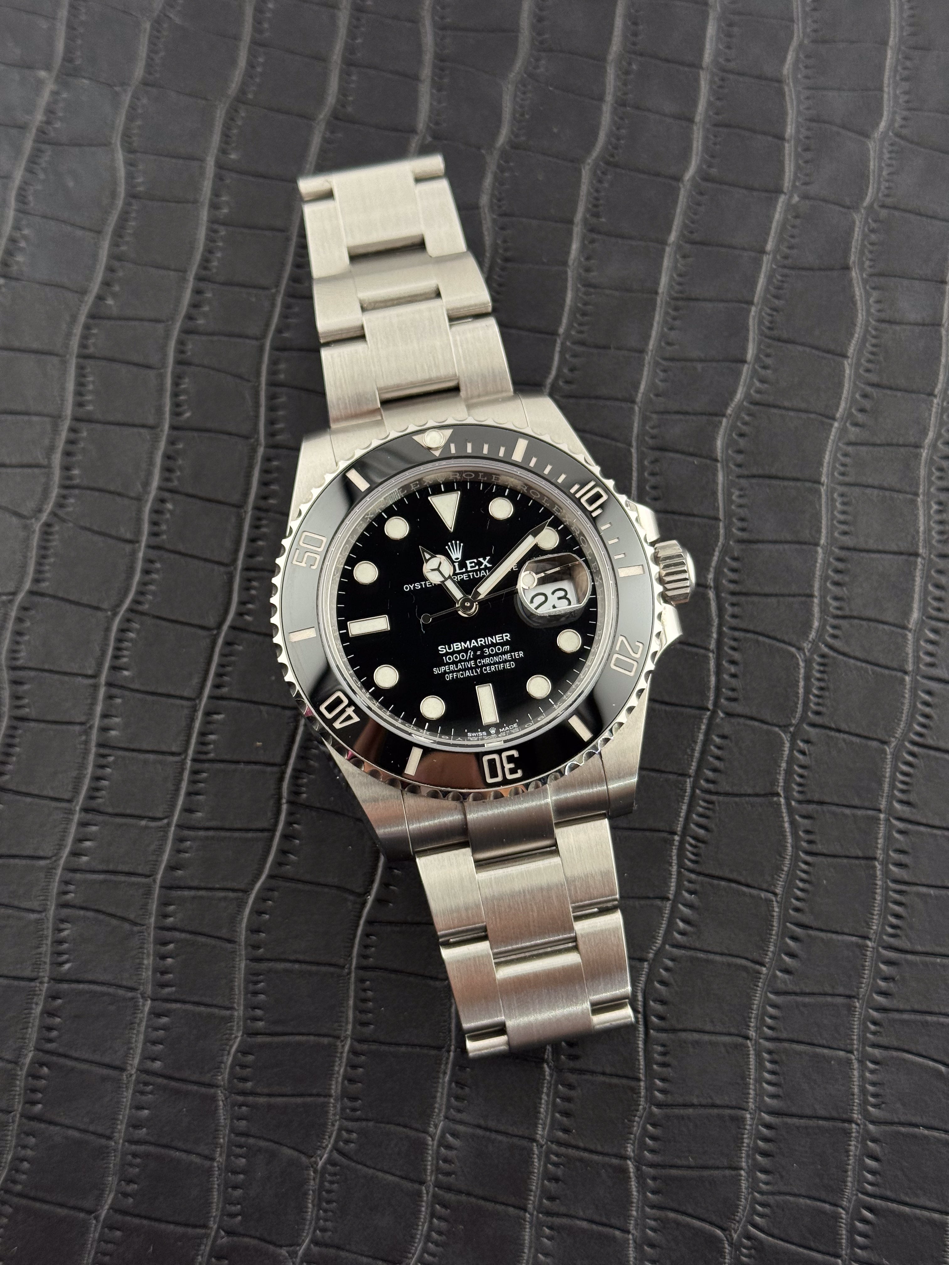 Rolex 41mm Date Black Dial Ceramic Bezel