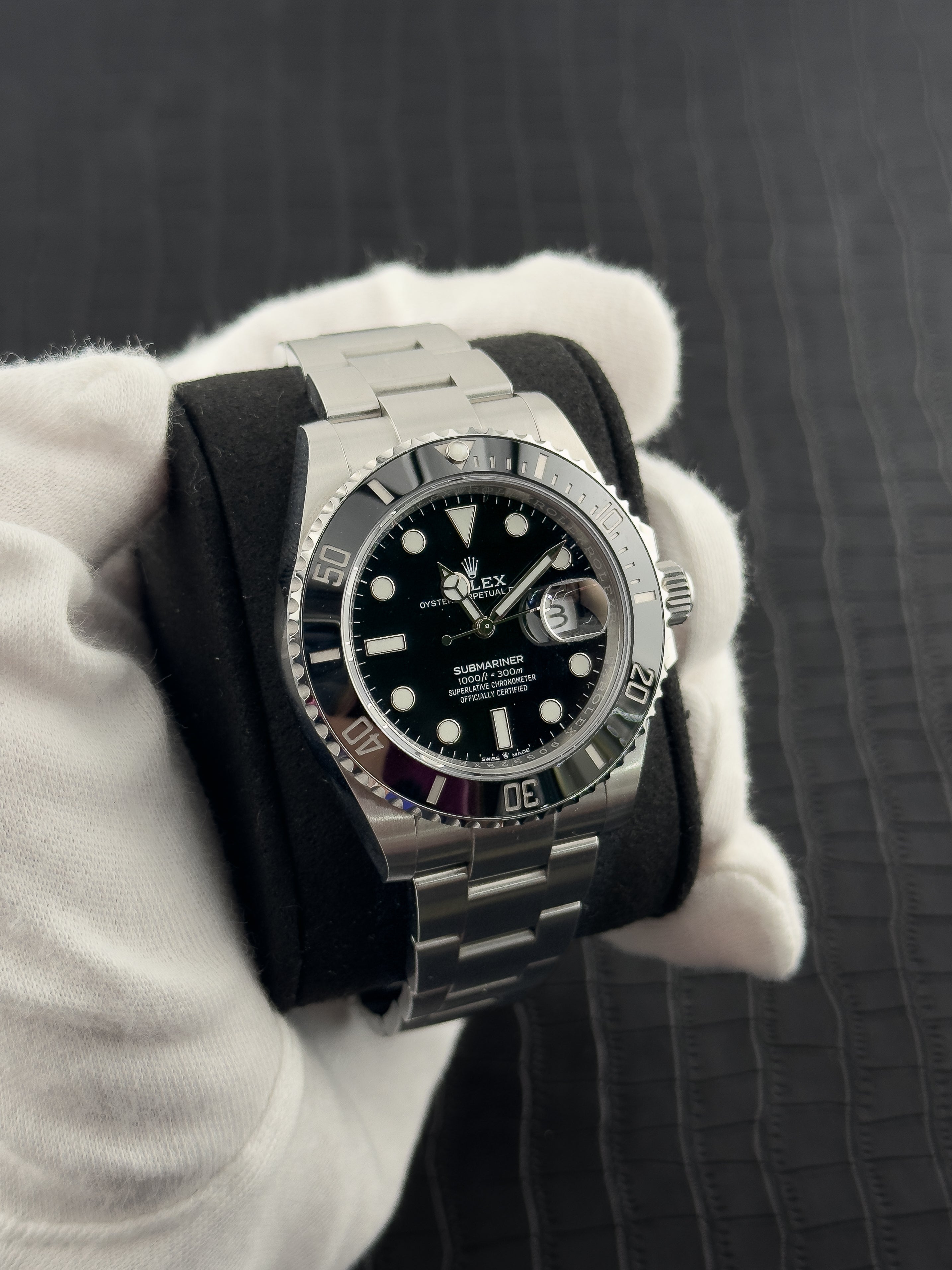Rolex 41mm Date Black Dial Ceramic Bezel