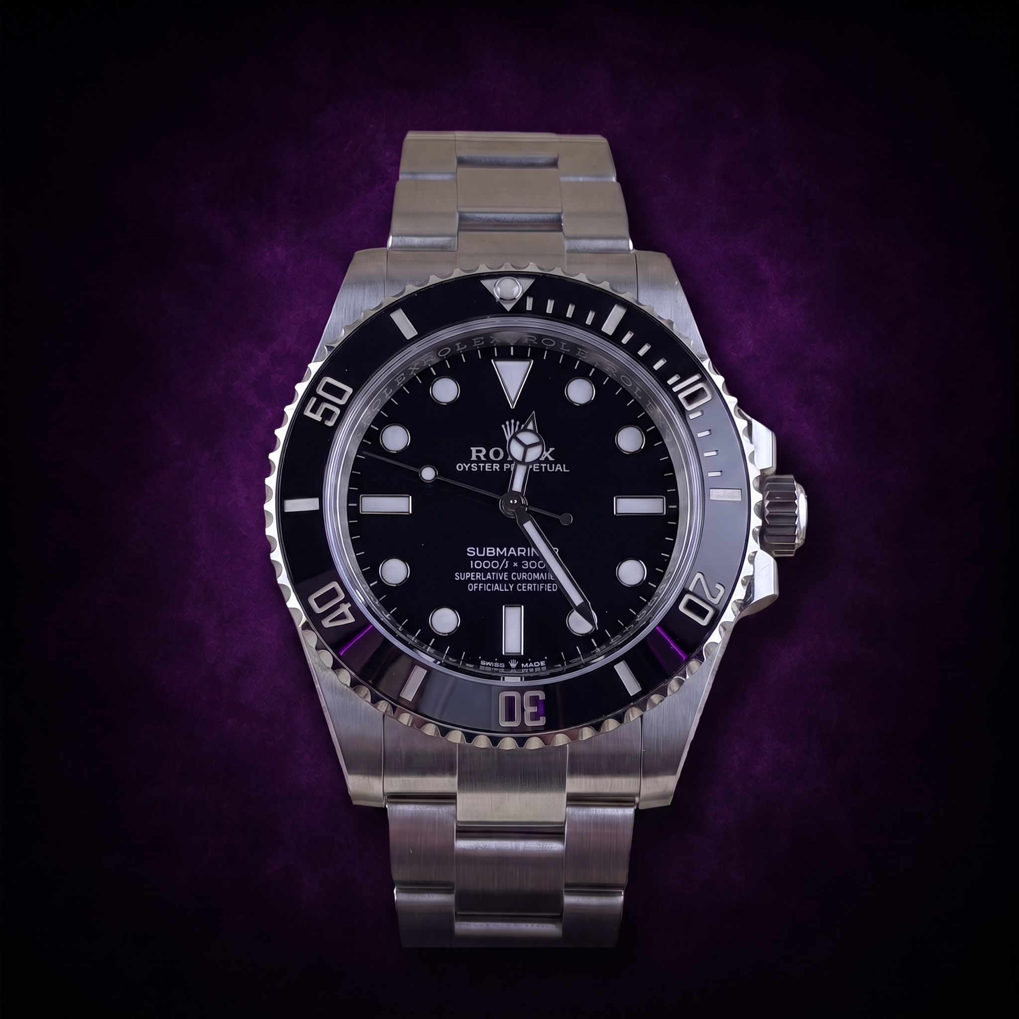 Rolex No Date 41mm Black Dial Ceramic Bezel